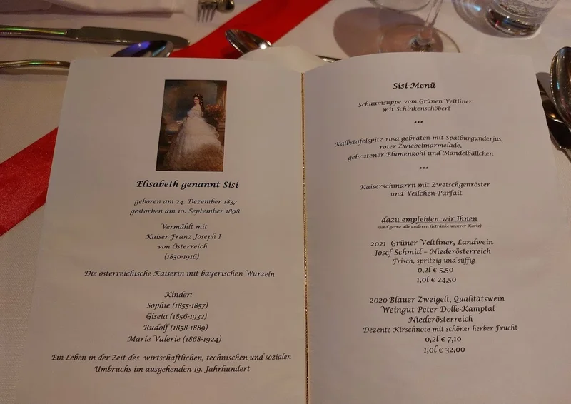 menu 2 of Schlosswirtschaft Schwaige Nymphenburg GmbH