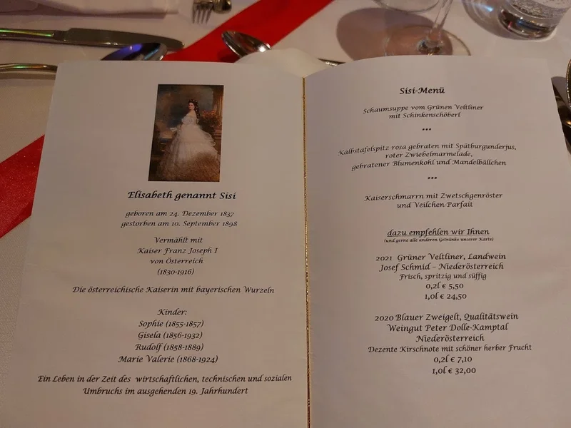 menu 2 of Schlosswirtschaft Schwaige Nymphenburg GmbH