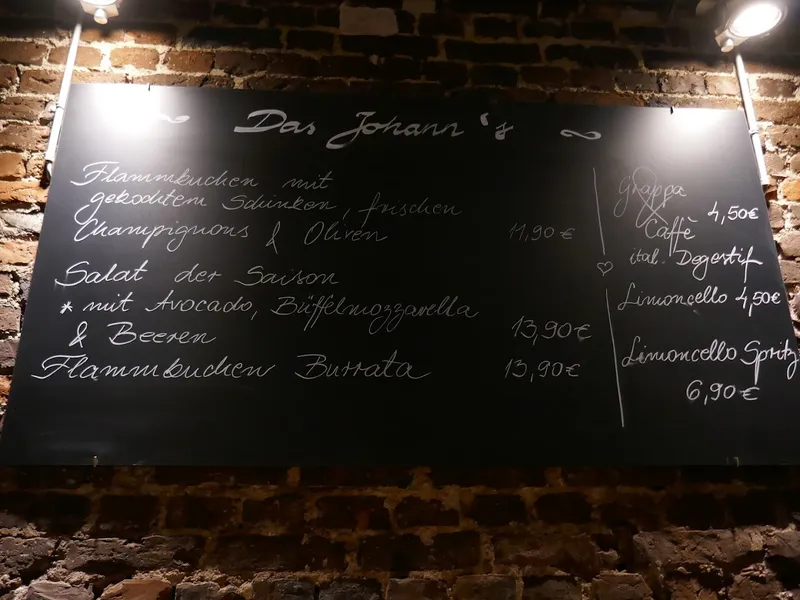 menu 1 of Das Johann’s Café-Wuppertal