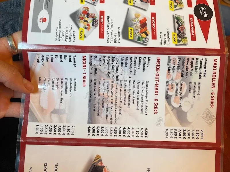 menu 0 of Fuji Sushi & Nudel Rotkreuzplatz