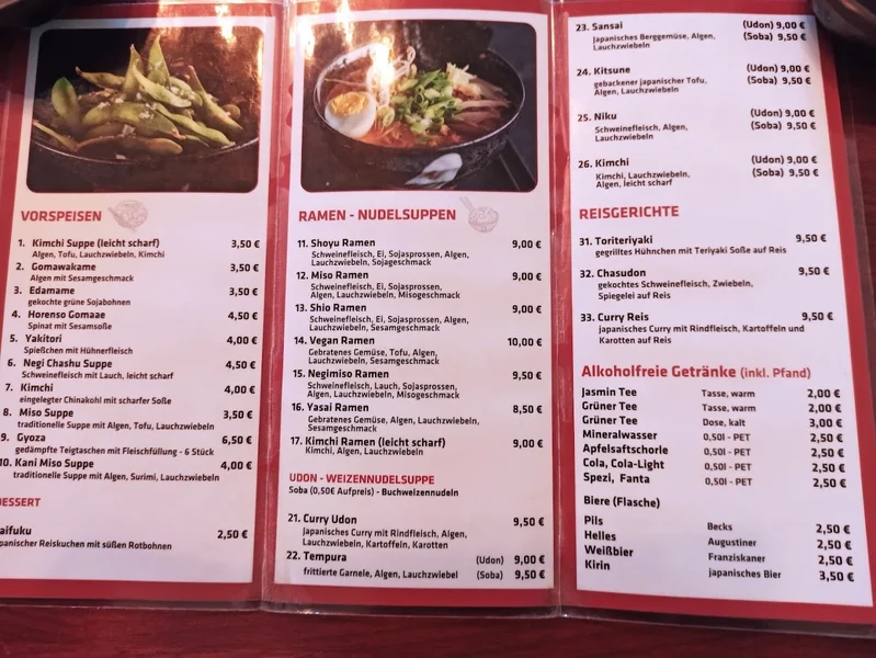menu 1 of Fuji Sushi & Nudel Rotkreuzplatz