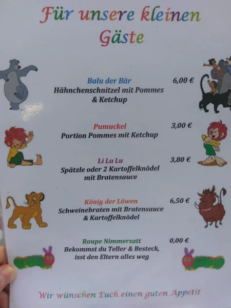 menu 2 of Gerners Wirtshaus & Bar