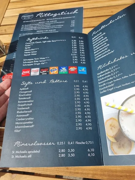 menu 1 of Restaurant Amadeus
