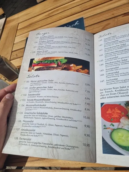 menu 2 of Restaurant Amadeus
