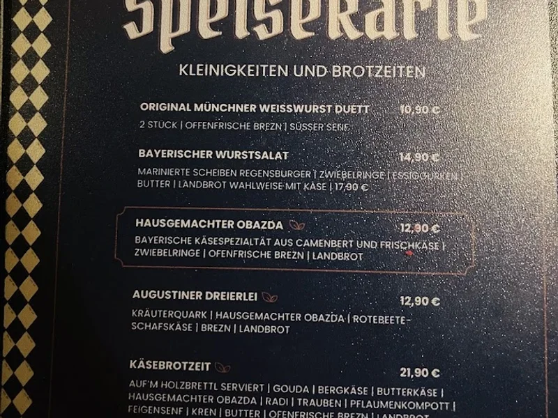 menu 1 of Augustiner am Heumarkt