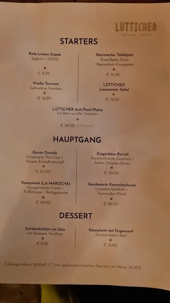 menu 1 of Lütticher