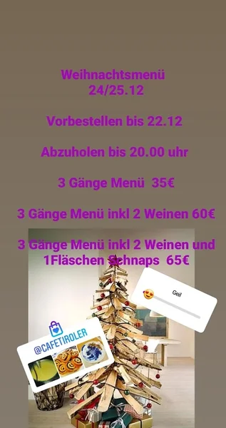 menu 2 of Restaurant Der Tiroler inkl Spezialitäten Geschäft