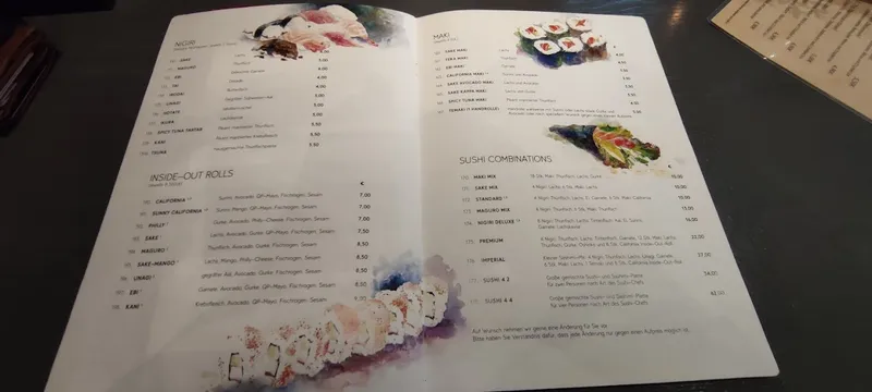 menu 1 of Best Friends Sushi Bar
