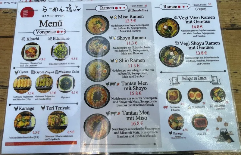 menu 0 of RAMEN IPPIN Dortmund