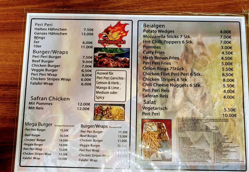 menu 1 of Peris Chicken nr 1