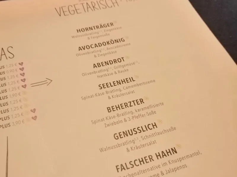 menu 2 of HANS IM GLÜCK - MÜNCHEN Isartor