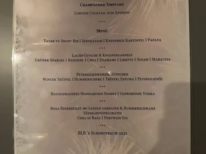 menu 0 of Burger & Lobster Bank