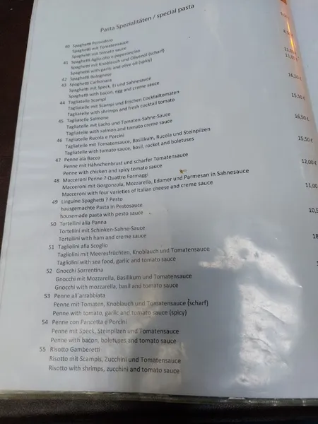 menu 1 of BACCO