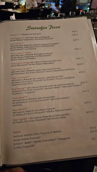 menu 0 of Ristorante Punto e Pasta 1998- Frische italienische Küche