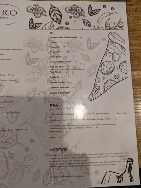 menu 0 of Ciro il lattaio - Frankfurt am Main