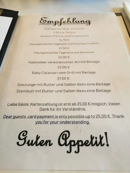 menu 0 of Ristorante Italiano - Questione di Gusto