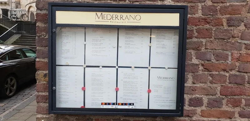 menu 2 of Mederrano