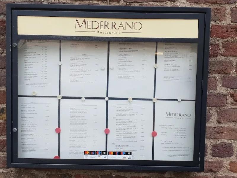 menu 2 of Mederrano