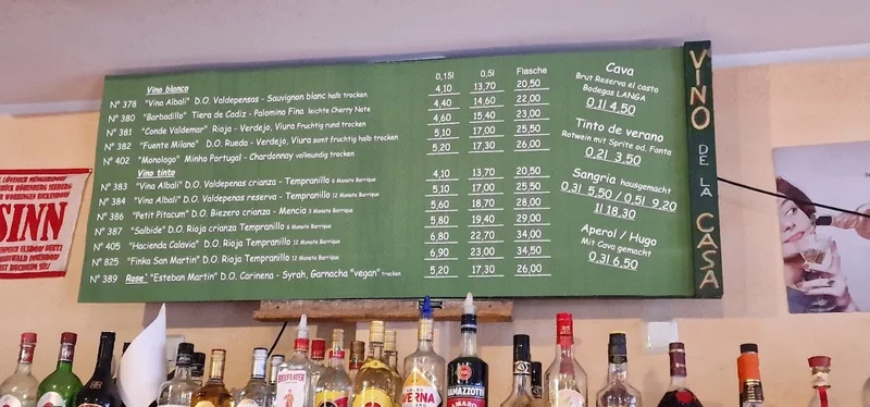 menu 1 of La Esquina