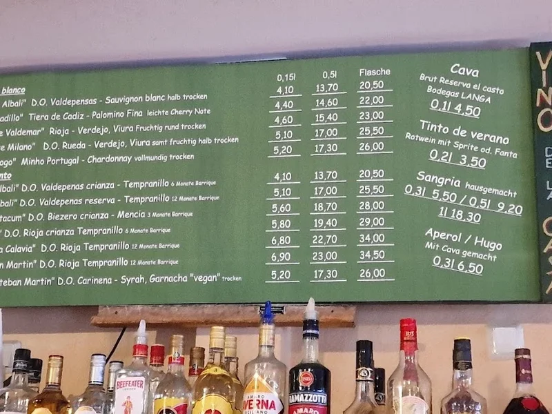 menu 1 of La Esquina