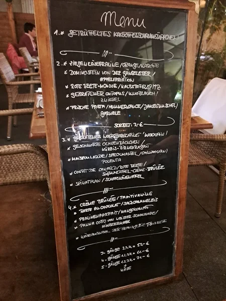 menu 2 of Maison Blue