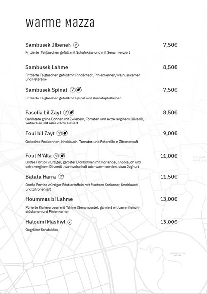 menu 2 of Zaytuna Restaurant