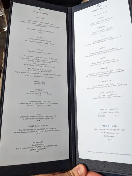menu 2 of Restaurant Cornelia Poletto