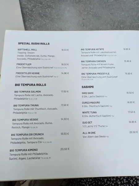 menu 0 of MO Restaurant