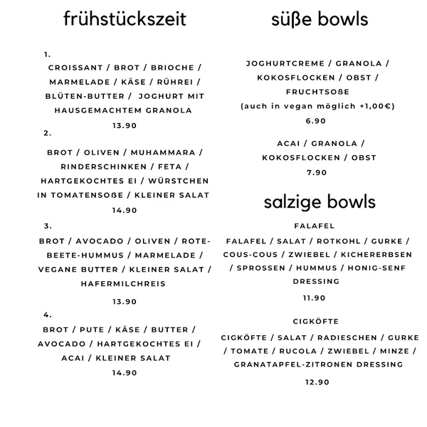 menu 0 of Café Goldzeit - Hausgemachte Kuchen / Kaffee / Frühstück