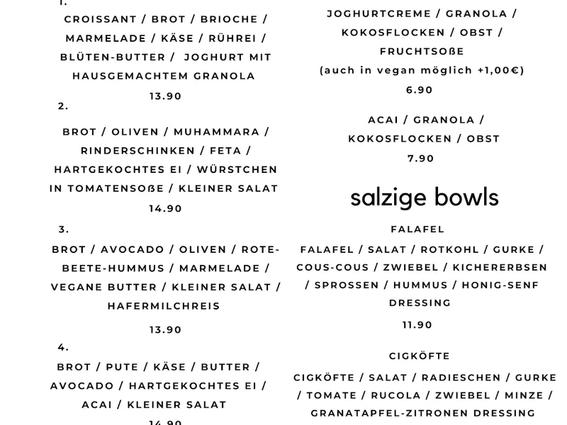 menu 0 of Café Goldzeit - Hausgemachte Kuchen / Kaffee / Frühstück