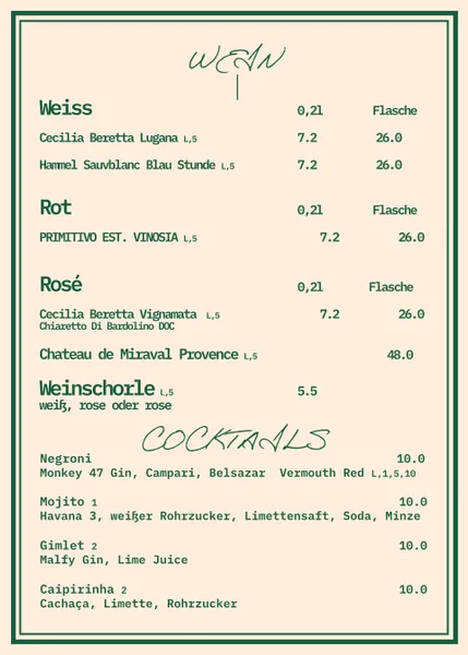 menu 1 of Cafe Hegel