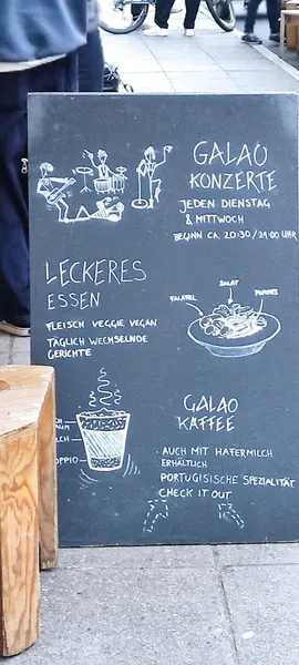 menu 2 of Café Galao