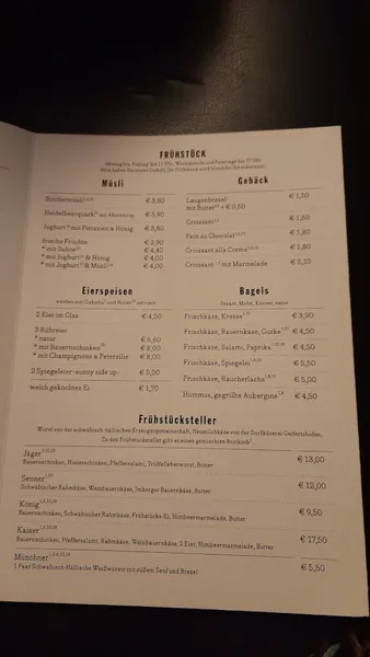menu 0 of Cafe Kaiserbau