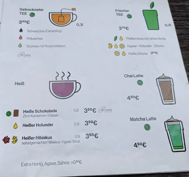menu 0 of Weltcafé Stuttgart