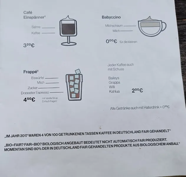 menu 1 of Weltcafé Stuttgart