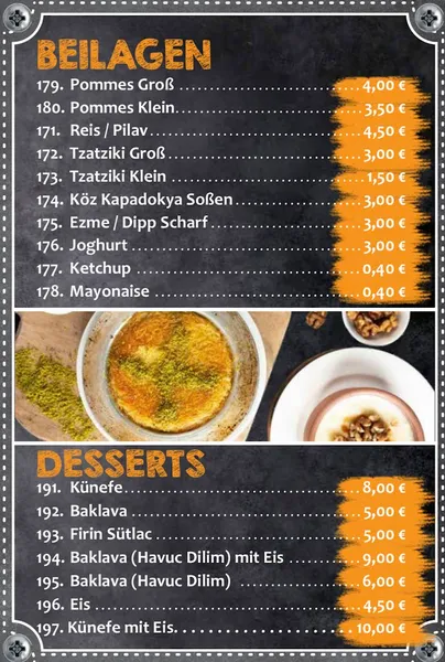 menu 2 of KÖZ KAPADOKYA RESTAURANT Hamburg