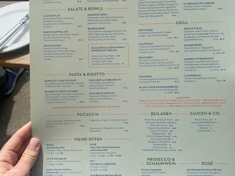 menu 0 of Café Reitschule