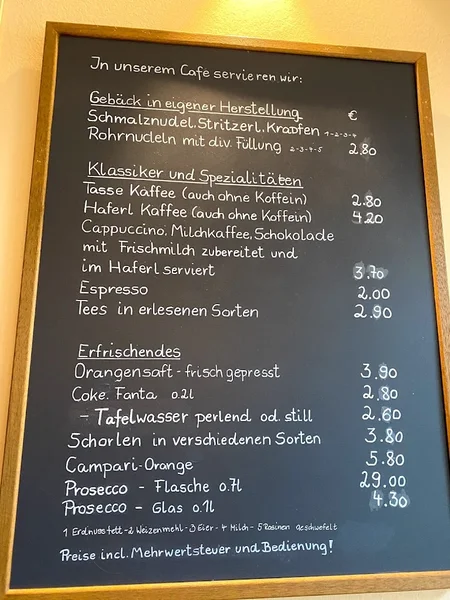 menu 0 of Schmalznudel - Cafe Frischhut