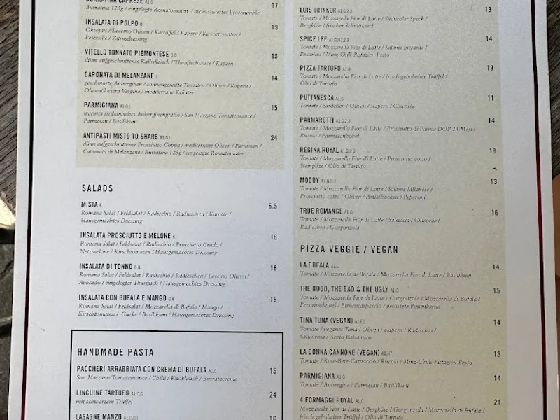 menu 0 of The Italian Shot Maxvorstadt