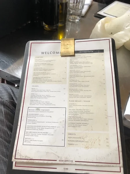 menu 2 of The Italian Shot Maxvorstadt