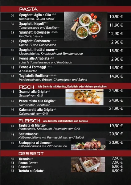 menu 1 of Mentor's Holzofenpizza Restaurant Bar