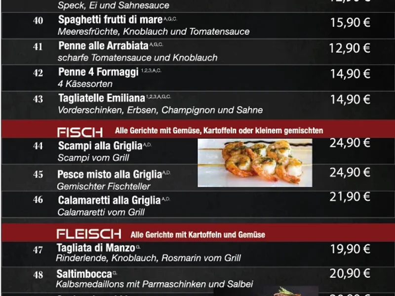 menu 1 of Mentor's Holzofenpizza Restaurant Bar