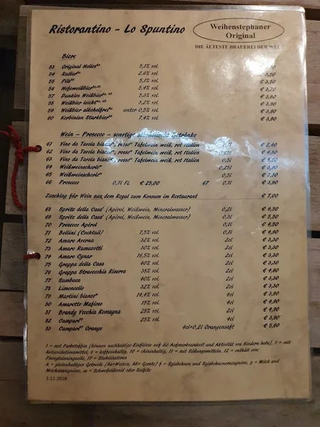menu 0 of Lo Spuntino