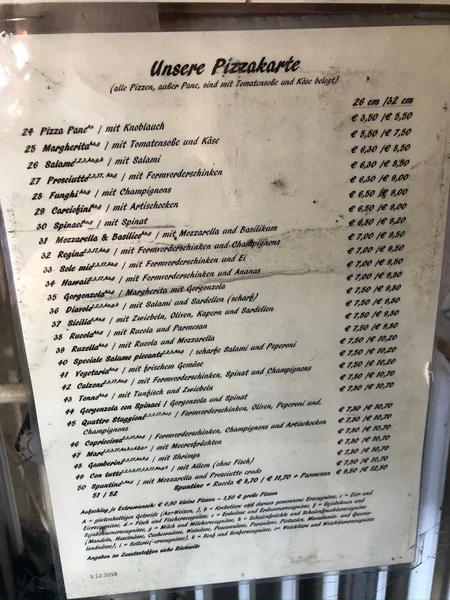 menu 1 of Lo Spuntino