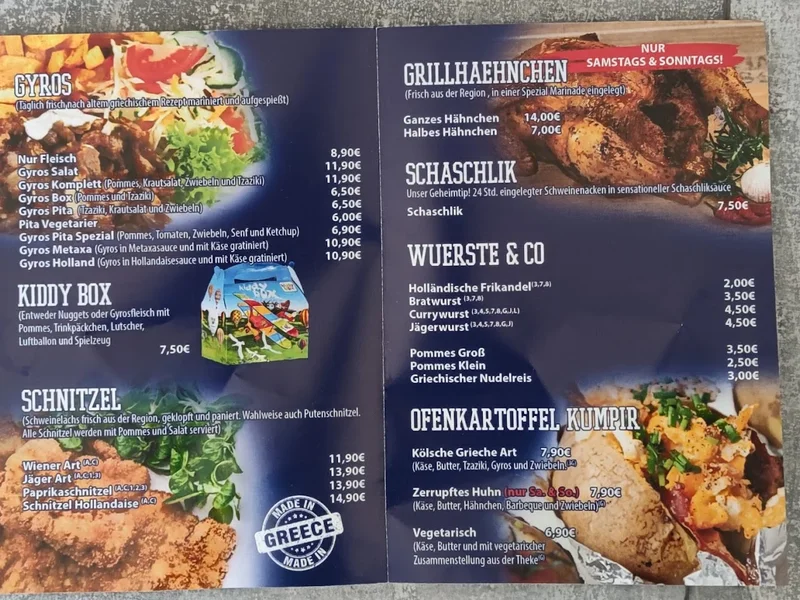 menu 0 of Nikos Grill - Der kölsche Grieche