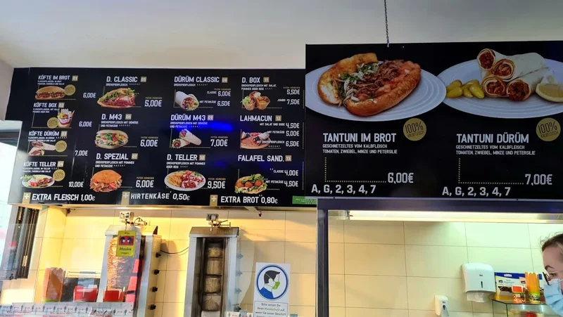 menu 0 of M43 Döner
