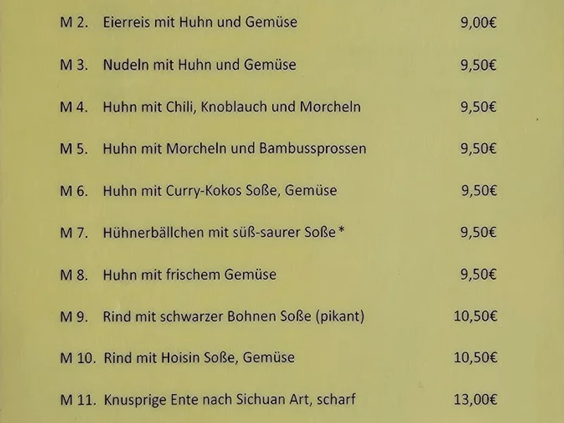 menu 0 of Man Fat Chinesisches Restaurant