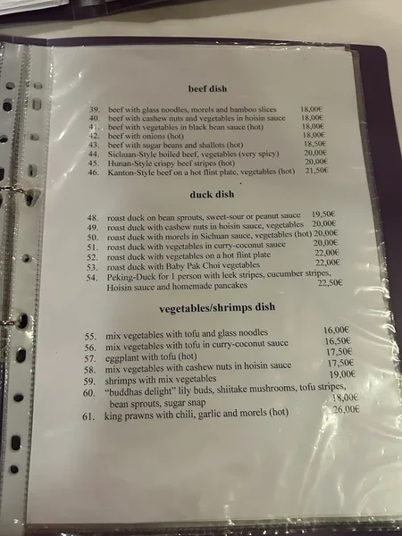 menu 1 of Man Fat Chinesisches Restaurant