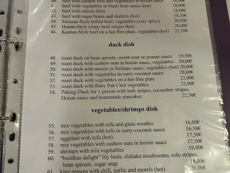 menu 1 of Man Fat Chinesisches Restaurant