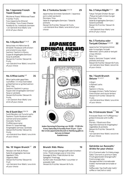 menu 0 of Kaiyo - Japanese Restaurant